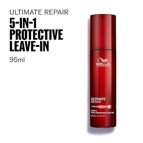 Wella Professionals ULTIMATE REPAIR 5-in-1 Protective Leave-In Treatment for Damaged Hair | Repairs, Smoothens Frizz, UV & Heat Protectant | For All Hair Types | 3.2 Fl Oz