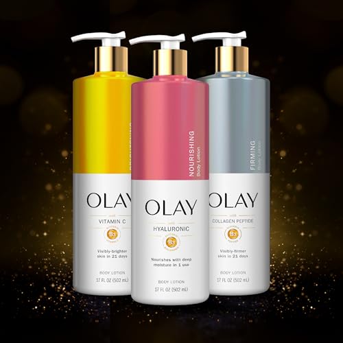 Olay Nourishing & Hydrating Body Lotion for Women with Hyaluronic Acid, 17 oz (Pack of 4)