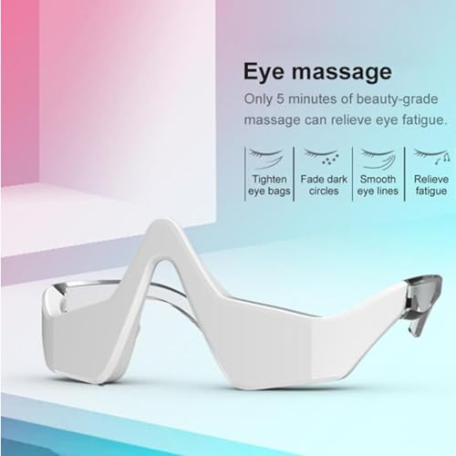 Red Light Eye Massager Glasses for Dark Circles & Puffiness