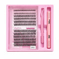 Natural Lash Clusters Kit 120Pcs | CC-Curly 8-16MM Clear Band