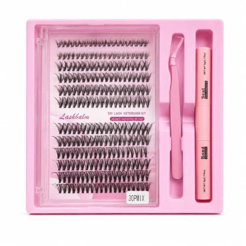 Natural Lash Clusters Kit 120Pcs | CC-Curly 8-16MM Clear Band