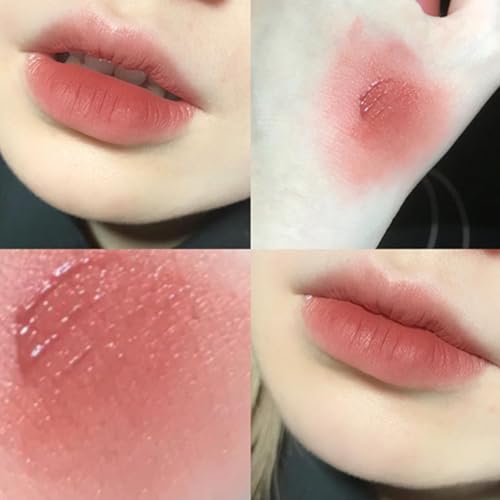 Baorder 3-Color Cute Rabbit Matte Lipstick Set with Keychain
