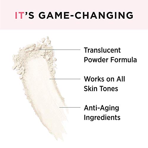 IT Cosmetics Bye Bye Pores ? Poreless Finish Loose Setting Powder Makeup ? Translucent Blurring Powder for All Skin Tones ? Face Powder with Peptides, Silk, Collagen & Antioxidants ? 0.23 oz
