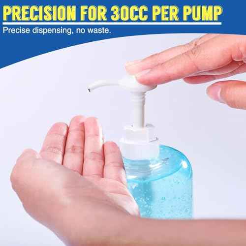 12 Pcs 5 Gallon Pump Dispenser 38-400 1 oz Dispenser Pump for Large Gallon Bucket with 50cm Extended Tube, Cap to Avoid Dripping, Great for Shampoo, Conditioner, Bleach Liquid, Laundry, Detergent, Oil