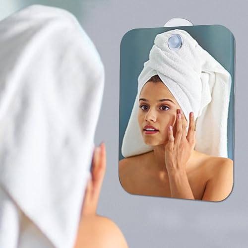 Shower Shaving Mirror Shatterproof Acrylic 6.7x5.1in