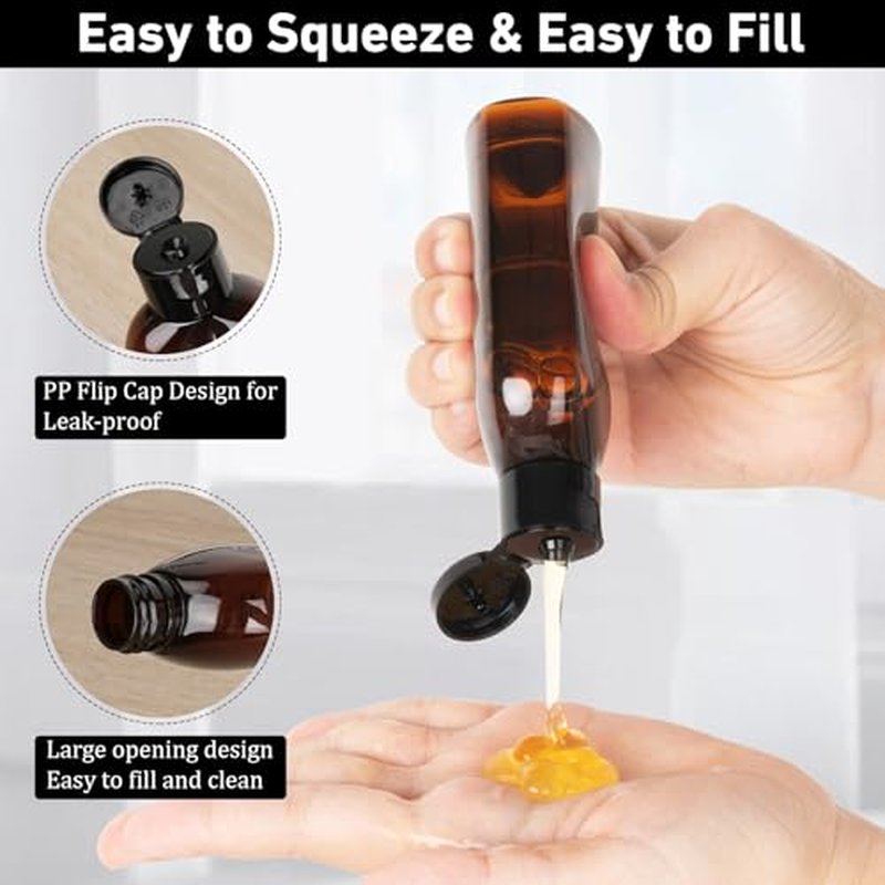 8-Pack TSA Approved Travel Bottles & Jars 3.4oz - Leak Proof