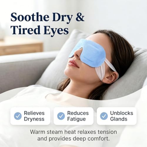 30 Pack Self-Heating Steam Eye Masks for Dry Eyes