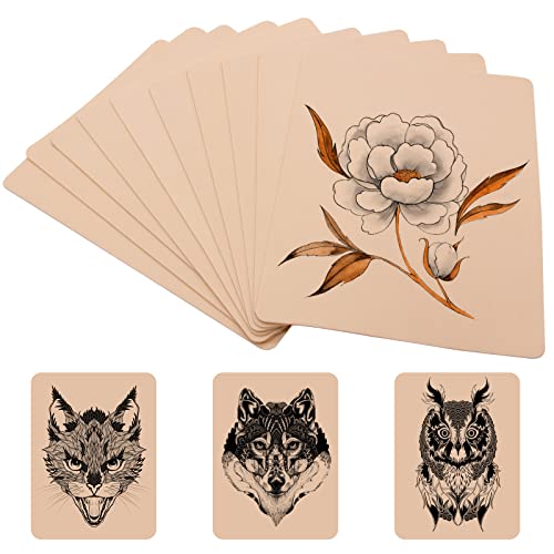 Autdor Tattoo Practice Skin - 10Pcs Double-Sided Silicone Pads