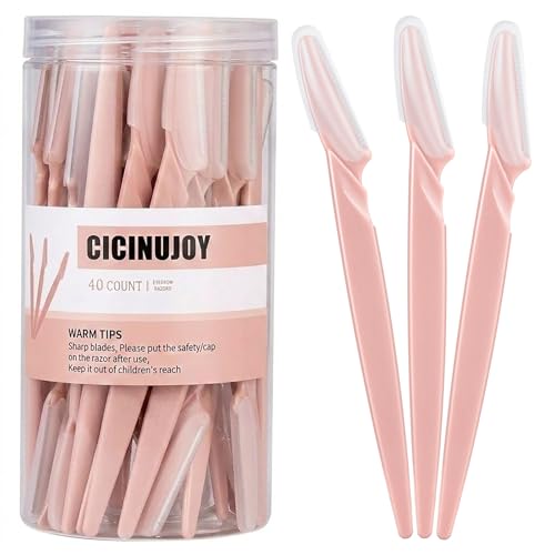 Facial Eyebrow Razor - Precision Hair Removal Tool in Blush Pink
