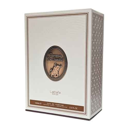 Lattafa Pride Taureau De Combat Eau de Parfum Spray 100ml (3.4 oz) | Bold Amber, Tobaco & Vanilla Fragrance | Long-Lasting Warm Spicy Scent with Cardamom & Cinnamon