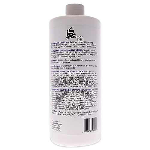 Super Star Cream Peroxide Developer 40 Volume - 32 Oz