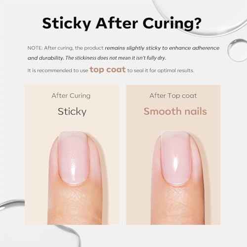 modelones Builder Nail Gel, 7-in-One Clear Builder for Nails, LED Lamp Cured Color Rubber Base Gel Polish Coat Strengthener Thickening Extension Rhinestone Glue in a Bottle for DIY Home Salon Gifts