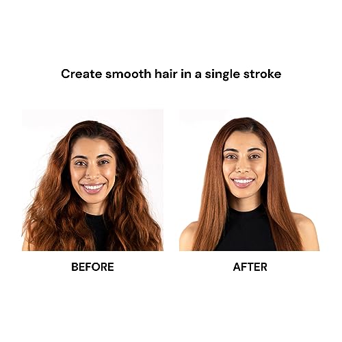 L'ANGE HAIR Le Vite Straightening Brush - Dual-Voltage Hot Tool for Frizz-Free Hair
