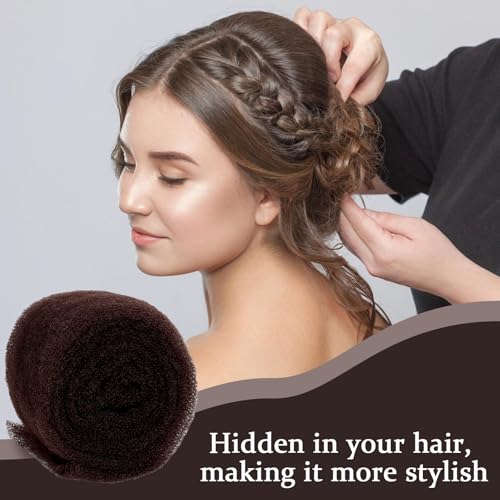 Hair Bumps Volume Set with 105 Clips & Comb - Dark Brown