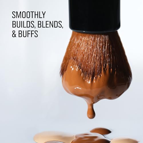 Bobbi Brown Foundation & Concealer Brush | Full Coverage & Touch-Up Makeup Brushes for Blemishes, Dark Circles & Seamless Blending