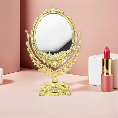 Ipetboom 13" Vintage Oval Vanity Mirror Double Sided Makeup