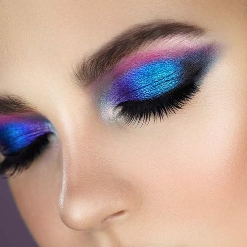 Blue Duochrome Chameleon Liquid Eyeshadow - High Pigment Holographic