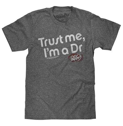 Men's Tee Luv Dr Pepper Trust Me I'm A Dr Faded Soda Logo Shirt