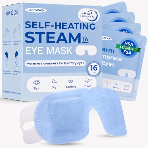 16-Pack Self-Heating Steam Eye Mask for Dry Eyes