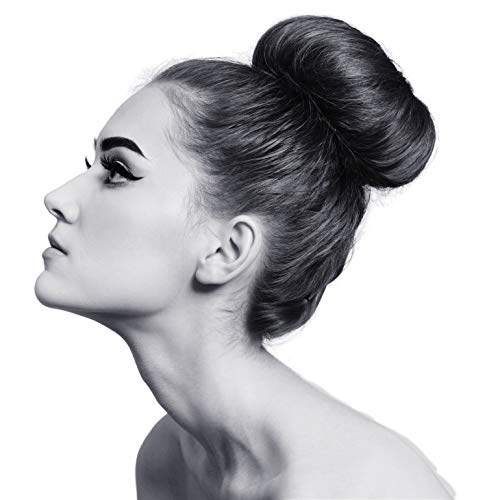 Hair Donut Bun Maker - X-Large Black Mesh Ring