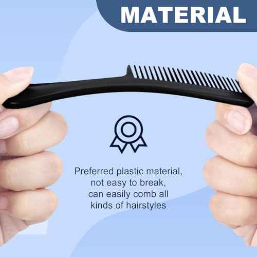Combs Bulk, Combs Individually Wrapped, Simple And Stylish, Suitable For Hotels, Shelters, Homeless People, Nursing Homes, Charities, Black (30-PACK)