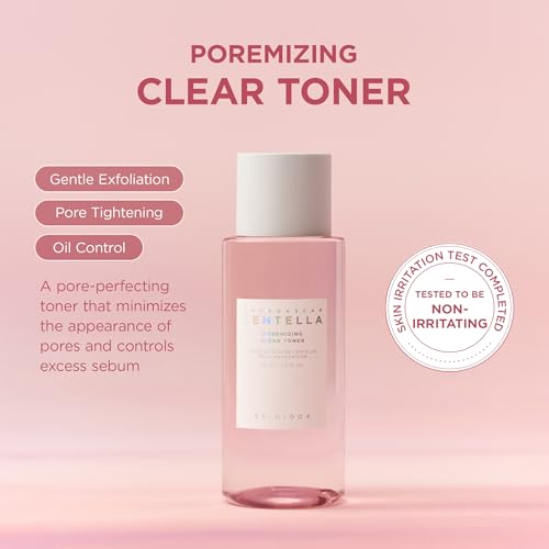 SKIN1004 Poremizing Clear Toner 7.10 fl.oz, 210ml, Korean Face Toner with Himalayan Pink Salt & Madagascar Centella, Facial Toner for Pore Care & Oil Balance, Hydrating Essence, Korean Skin Care