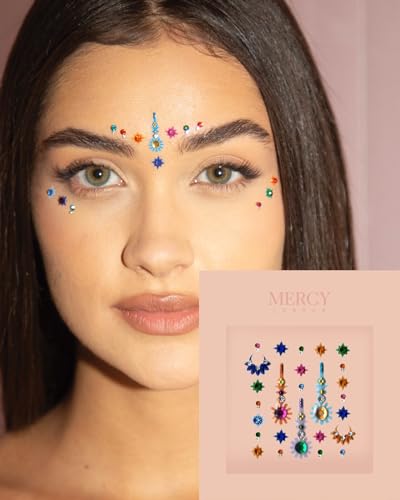 Shanaya Coloured Bindi Multipack by MERCY LONDON - Crystal Gems