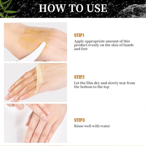 Turmeric Exfoliating Hand & Foot Peel Mask - Moisturizing Wax Film