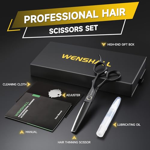 Wenshall 6.8" Hair Thinning Scissors 30-Tooth Salon Shears
