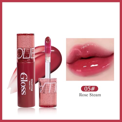 Glass-Like Lip Gloss - Hydrating, Non-Sticky, Plumping