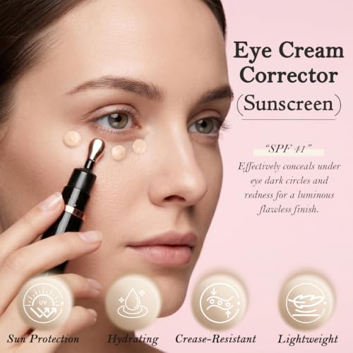 Re. Misoo SPF 41 Under Eye Concealer & Brightener with Sunscreen, Dark Circles Cover