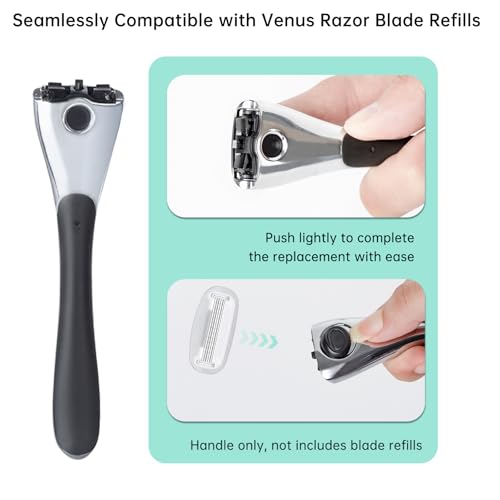 Metal Razor Handle for Billie Razors - Compatible & Ergonomic Shaving Tool