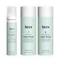hers Triple Threat Shampoo, Conditioner & Minoxidil Set - 5% Foam
