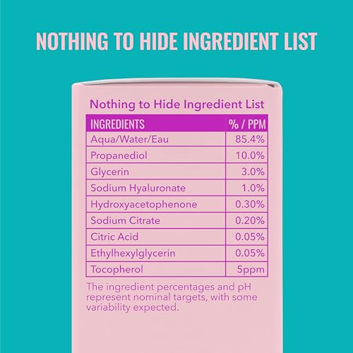 Good Molecules Hyaluronic Acid Serum Pack 3 ? 75 ml / 2.5 fl oz Each | Lightweight Facial Serum with 1% Hyaluronic Acid for Hydration