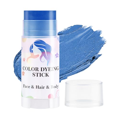 Blue Temporary Hair Color Sticks - Washable Hair Dye Chalk