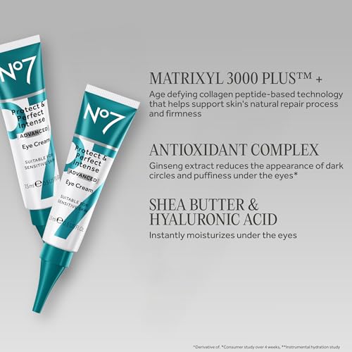 No7 Protect & Perfect Anti-Aging Eye Cream - 0.5 Fl Oz
