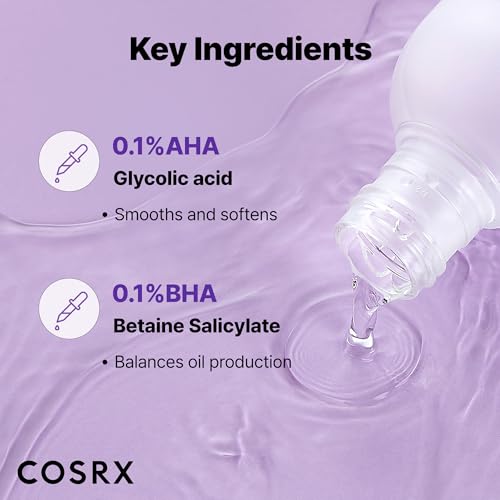 COSRX AHA/BHA Treatment Toner 5.07 fl.oz/ 150ml, Facial Exfoliating Spray for Whiteheads, Pores, & Uneven Skin, Korean Toner, Not Tested on Animals, Korean Skin Care