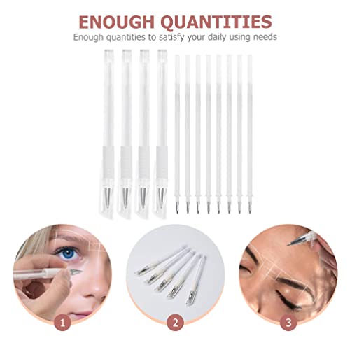 Eyebrow Mapping Pen - Microblading Marker (4 Pens + 8 Refills)