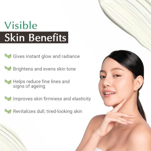 Vedic Line Gold Facial Kit Beautiful Golden Glowing Brightening Skin with Saffron, Almond and Sandalwood Ingredients (Cleanser, Scrub, Cream, Massage Gel, Pack, Serum), 49ml