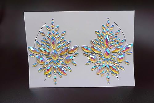 Glow in the Dark Face Gems Sticker | Festival Rave Tattoo