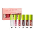 Hydrating Lip Oil Gloss Set, 6pcs Non-Sticky Plumping