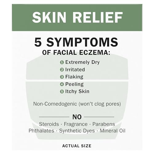 Olay Sensitive Eczema Therapy Face Moisturizer Skin Relief Cream, 1.7 fl oz Fragrance-Free Skin Care Treatment with Colloidal Oatmeal