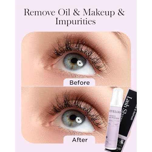 BEYELIAN Cluster Lash Glue Remover, Shampoo Kit for Eyelash Extension, 100ML Eyelash Shampoo, White Eyelash Extension Cleanser, Lash Eyelid Foam Cleaning Kit for Salon Use and Home Use