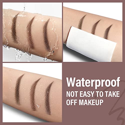 Waterproof Eyebrow Pencil Set - Dark Brown & Light Gray (2PC)