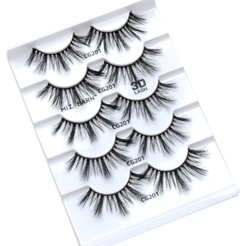 Miz Barn 3D Cashmere False Eyelashes - 5 Pairs