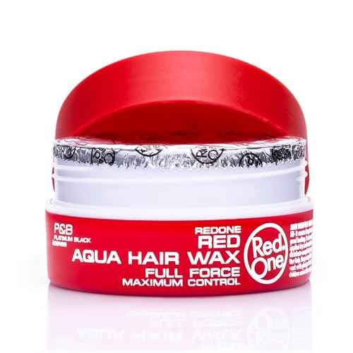 Redone Hair Wax Red 150ml | Ultra Hold & Maximum Control | High Shine Styling Wax for Men & Women | Edge Control & Non-Sticky Finish | Strawberry Scent | Professional Barber Hair