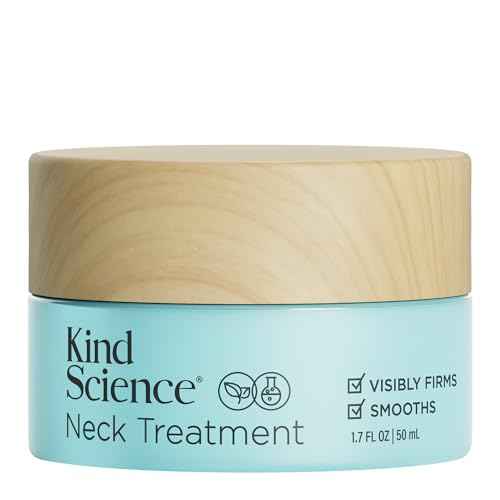 Kind Science Neck Treatment - Neck Cream Visibly Firms, Lifts & Supports Natural Cell Turnover for Anti Aging Firming and Tightening - Paraben, Dye & Fragrance Free, Cruelty Free, 1.7 oz