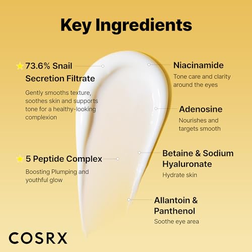 COSRX Snail Mucin Peptide Under Eye Cream, 0.84 oz