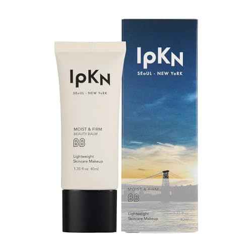 IPKN Moist & Firm BB Cream - Ultra-Hydrating Daily BB Cream with or without SPF40 - Lightweight, Non-Greasy Face Base with Antioxidants for Smooth, Radiant Skin