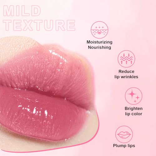 Hydrating Lip Oil Set - 6 Pack Big Brush Lip Gloss